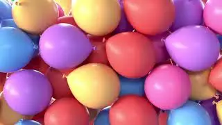 Flying Balloons Green screen