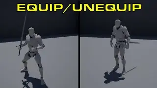 Equip/Unequip Weapon Tutorial Unreal Engine 4
