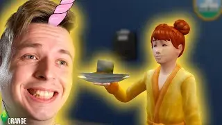 Я стал единорогом, убирая грязную посуду | Sims 4 (Not So Berry) ORANGE