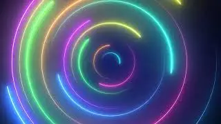 Neon VJ loop Multicolored Background video 2022, free to use, no copyright content (black mart)