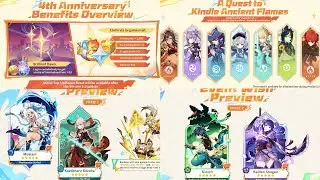 FREE 5 STAR CHARACTER!!!!! OFFICIAL 5.0 ANNIVERSARY REWARDS, BANNERS AND MORE - Genshin Impact