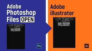 photoshop file open in illustrator