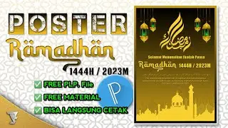 How to Make a Ramadan 1444H Poster on Pixellab ||  Can be directly printed