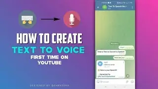 Free Text To Voice Telegram Bot Tutorial | Text To Speech Telegram Bot