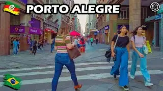 Walking in Porto Alegre 🇧🇷 Brazil — The southernmost capital of Brazil 【 4K UHD 】