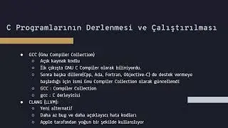 HER YÖNÜYLE C  2.1-Derleyici ve Derleme Kavramları