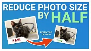 How to reduce the size of your photos by HALF. On Android Smartphone.