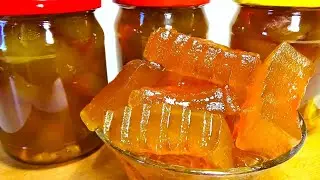 Янтарное Варенье из Арбузных Корок на Зиму👍 Самые вкусные Цукаты!