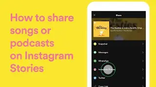 Share Spotify tracks and podcasts on Instagram