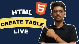 Table In Html | Rows, Columns | Live Creating Table | in HINDI (2024)
