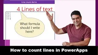 How To Count Lines of Text in Power Apps