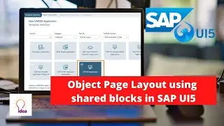 Object Page Layout Using Shared Blocks in SAP UI5 | SAP | UI5