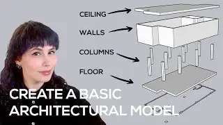 Sketchup - Creating a basic architectural model broken by categories