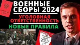 Военные сборы 2024 по новому. Уголовная ответственность. Адвокат разъясняет (4k)