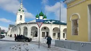 Кострома. Церковь в торговых рядах. Всемилостивого Спаса. Полная версия видео на моём канале.