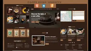 how to design a coffee website using HTML, CSS and JavaScript from scratch