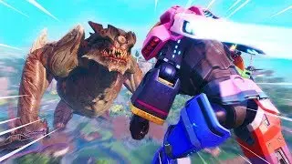 Fortnite Team Mecha vs Team Monster battle *Full Event* Season 9 *The Final Showdown*