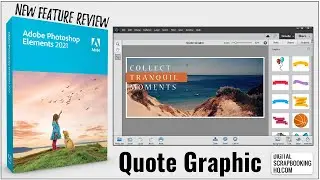How to make Quote Graphic in Photoshop Elements 2021