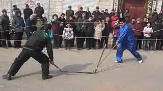 Baji spear vs 3 section staff