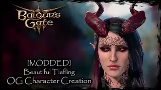 BALDUR'S GATE 3 || Beautiful Tiefling [Original Character #350] - Female Character Creation [MODDED]