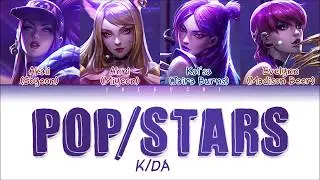 K/DA - POP/STARS LYRICS (ft (G)I-DLE, Madison Beer, Jaira Burns) (Color Coded Eng/Rom/Han/가사)