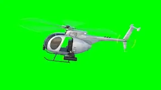 Helicopter - Green Screen Video with sound || Little Bird Helicopter