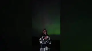 СПЕЛА НА ФОНЕ СЕВЕРНОГО СИЯНИЯ И ПЕРСЕИД! А-КАПЕЛЛА! 