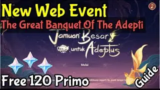 Web Event Guide The Great Banquet Of The Adepti - Genshin Impact