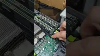 Server memory upgrade on a Dell Server #asmr #memory #upgrade