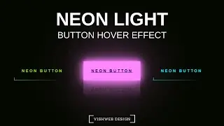 Neon Light Button Animation Effect On Hover | Snake CSS Border Animation | HTML & CSS