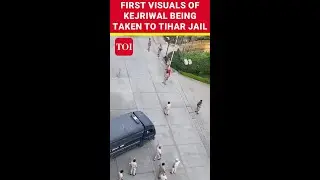 Watch: First Visuals of CM Kejriwal Being Taken To Tihar Jail