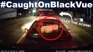 Four Car Crash, DUI, Hit & Run At An Intersection #CaughtOnBlackVue