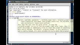 Python [pxssh] 01 Installing and Login