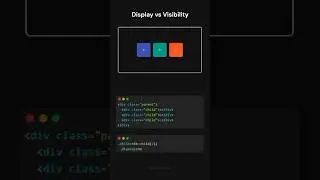 CSS Display VS Visibility Property 
