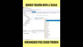 Insert Values into a Table In MYSQL |  SQL tutorials for beginners | SQL Interview questions