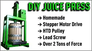 DIY Electric Apple Juice Press
