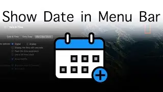 How To Show the Date in the Menu Bar on a Mac