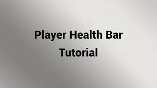 Player Health Bar Tutorial - Unreal Engine