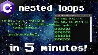 C# nested loops ➿