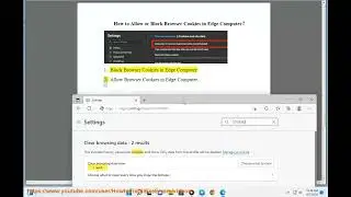 Allow/Block Browser Cookies in Microsoft Edge