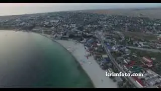 Село Межводное Крым Черноморский район с высоты птичьего полета