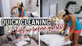 QUICK TIDY UP THE HOUSE BEFORE GUESTS! | SPEED CLEANING | ULTIMATE SUMMER CLEANING MOTIVATION 2020