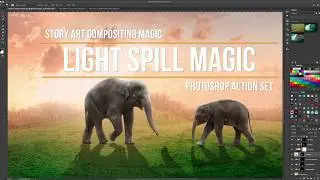 Light Spill Magic Photoshop Action Tutorial