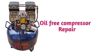 Oil free compressor motor valve plate change|How to repair oil free compressor motor|Motor repairing