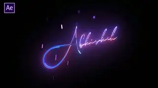 Cool Signature Text & Logo in After Effect Tutorial By Photosclip - 09 ✅✅✅