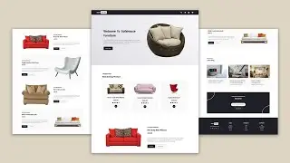 Ecommerce Product Page Using HTML and CSS | Furniture Website