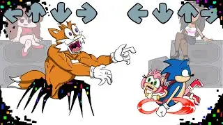 CRAZY TAILS SPOOKY BATTLE with FNF characters: Crazy Tails vs FNF characters | FNF Animation