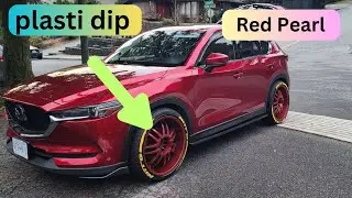 PLASTI DIP MY WHEELS RED PEARL LOOKS GOOD