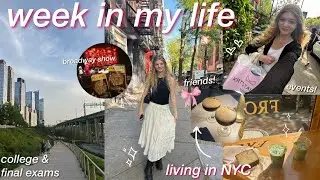 COLLEGE WEEK IN MY LIFE living in NYC 🌟 productive days in my life & last week of spring classes!!