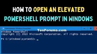 How to Open an Elevated PowerShell Prompt on Windows 11